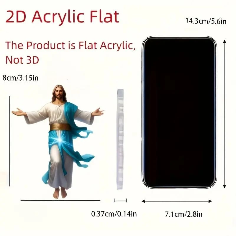 πβ¨ 2D Retro Jesus Car Hanging Decor π Faith & Peace Gift πΏ