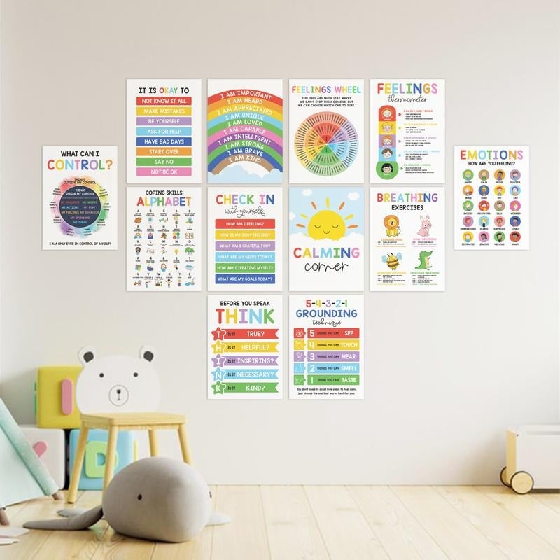 đ„Last Day 49% OFFâ€ïž12 Pcs Calming Corner Posters