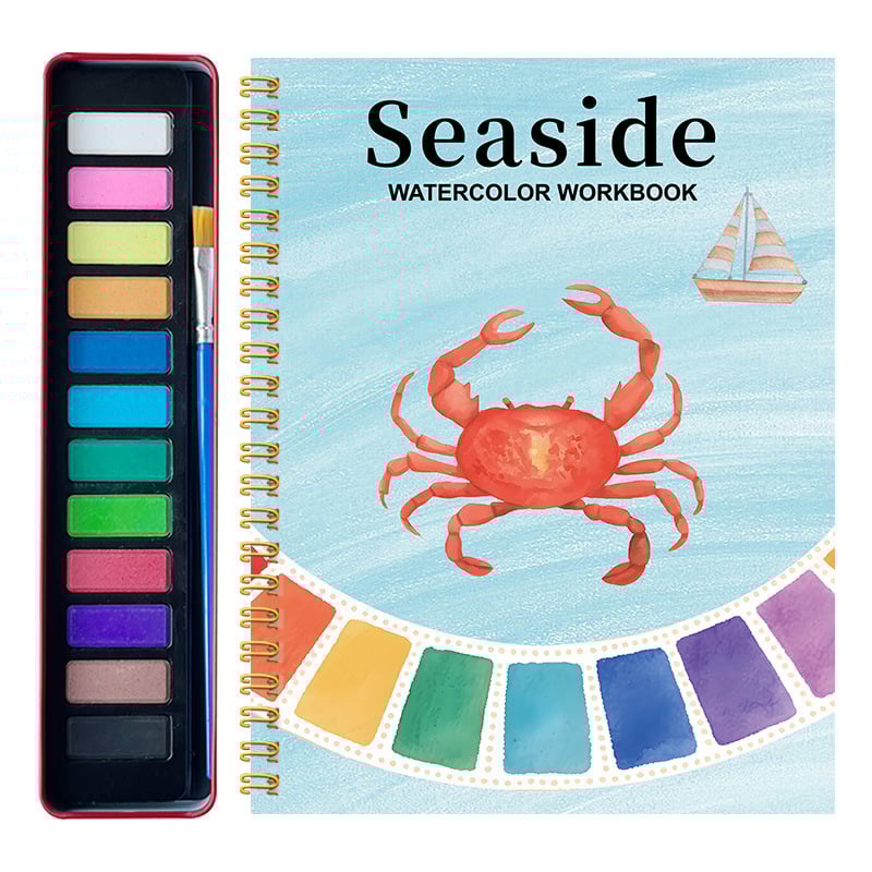 🔥LAST DAY ONLY 49% OFF🔥🖼️Beginner-Friendly💕Watercolor Workbook💐Create Art Everyone Loves!