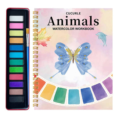 🔥LAST DAY ONLY 49% OFF🔥🖼️Beginner-Friendly💕Watercolor Workbook💐Create Art Everyone Loves!