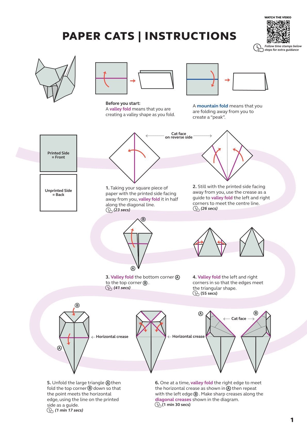 😻✨Easy DIY Paper Cats Kit | Guided Lines & Instructions Included 🎁Buy More Save More