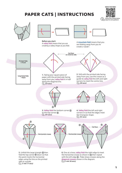 😻✨Easy DIY Paper Cats Kit | Guided Lines & Instructions Included 🎁Buy More Save More