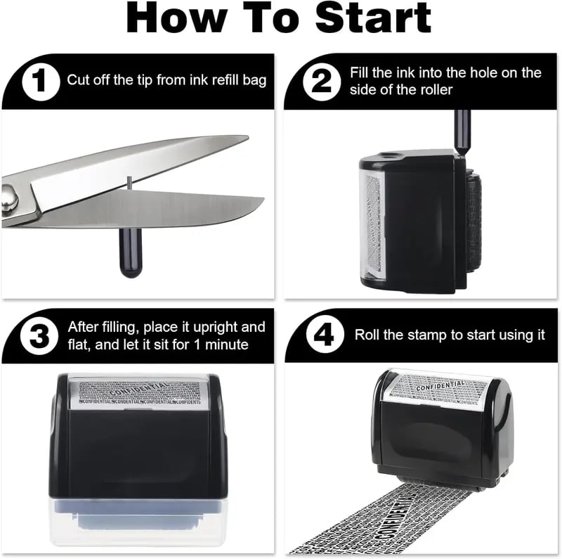 🔥Privacy Protection Security Roller Stamp — Address & Billing Info Blocker