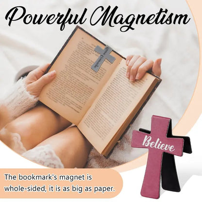 🔥LAST DAY BUY 3 GET 1 FREE📖12 Pcs Magnetic Cross Bookmarks Gifts for Bible Study, Readers, Teachers, Students🌸✝️