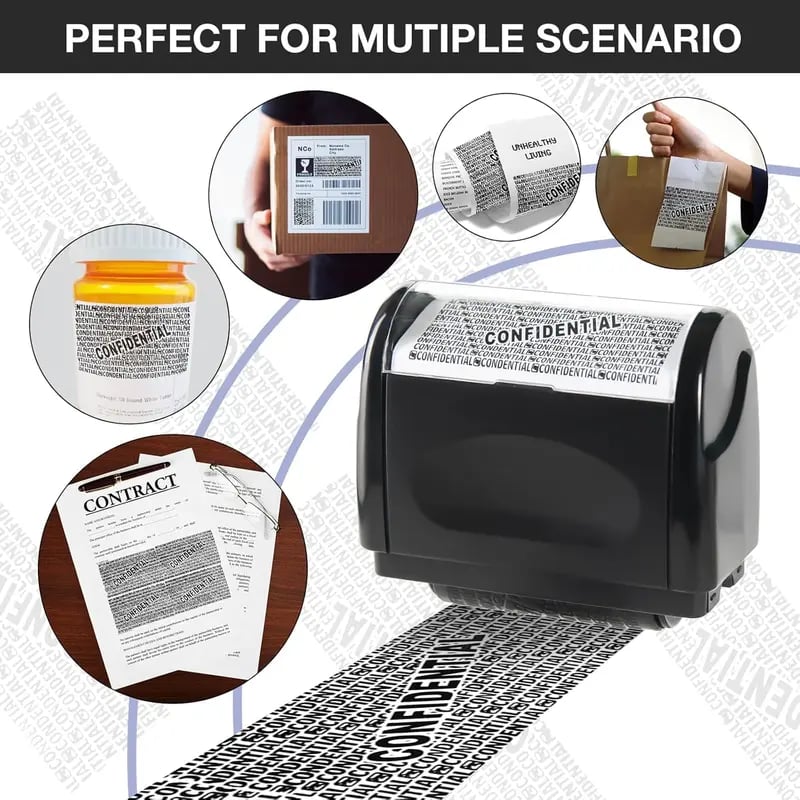🔥Privacy Protection Security Roller Stamp — Address & Billing Info Blocker