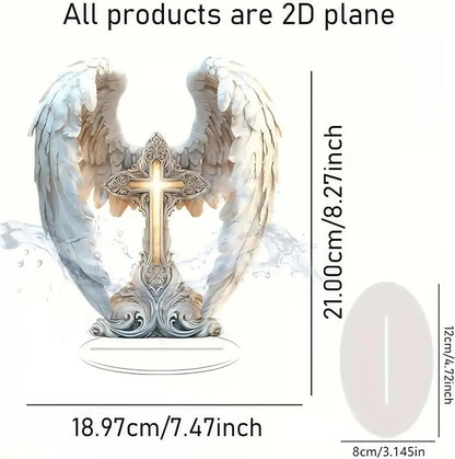 💖Fall Hot Sale 48% OFF⭐Gorgeous Angel Wings Cross Decoration