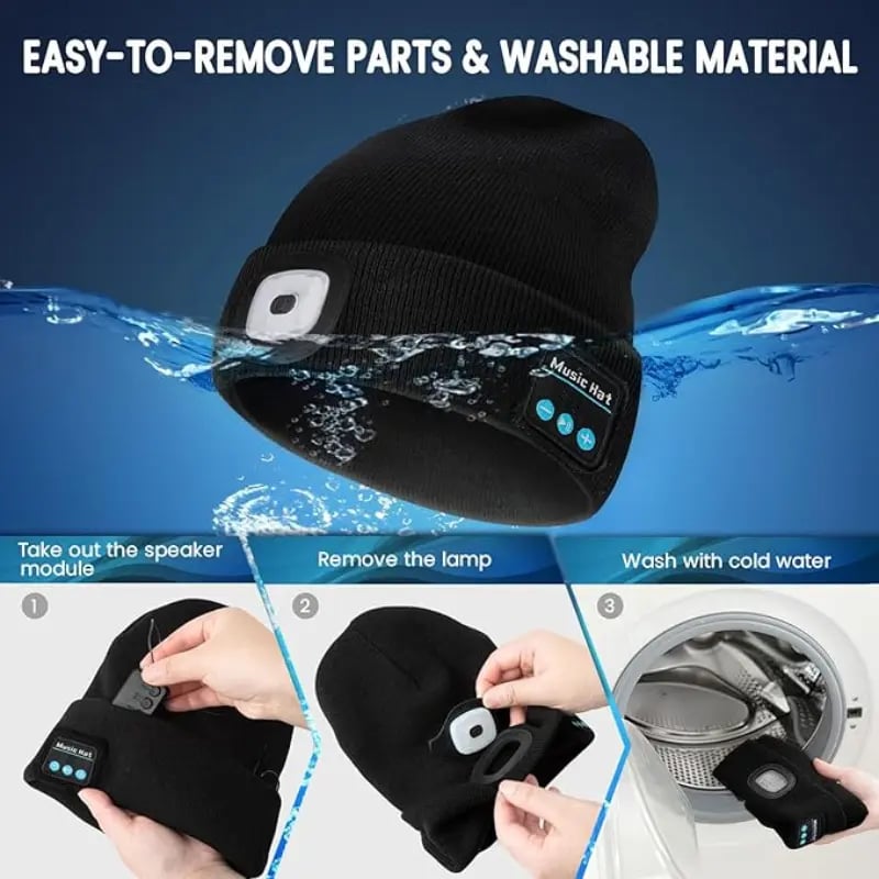 🔥LAST DAY SALE 49% OFF - 💡 LED Bluetooth Beanie