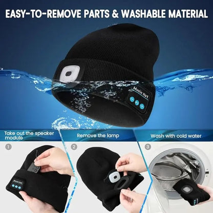 🎄Christmas Sales 49% OFF-LED Bluetooth Beanie