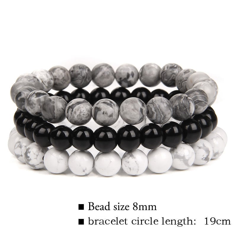 🔥Triple Protection Bracelet Set – 8mm| Almost Gone⚡