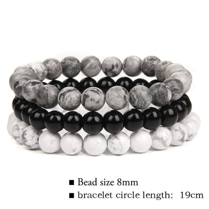 🔥Triple Protection Bracelet Set – 8mm| Almost Gone⚡