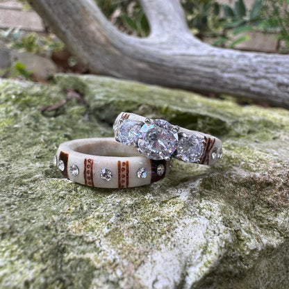 🔥LAST DAY 49% OFF--💍Hand Carved Antler Ring
