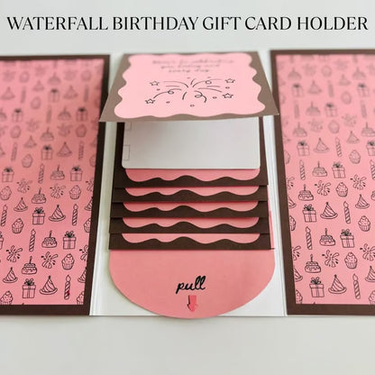 ⏰LAST DAY 50% OFF - 🎅✨Handmade Waterfall Christmas Gift Card Booklet♻️Free PDF Included!