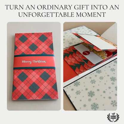 ⏰LAST DAY 50% OFF - 🎅✨Handmade Waterfall Christmas Gift Card Booklet♻️Free PDF Included!