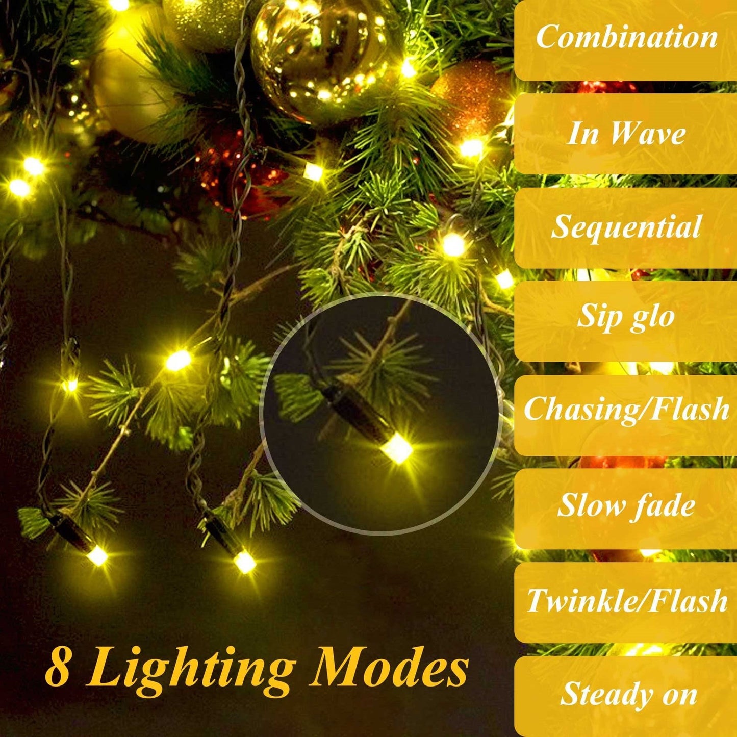 🎄Holiday Pre-Sale Save 49%🔥Christmas Tree Waterfall Lights with Ring