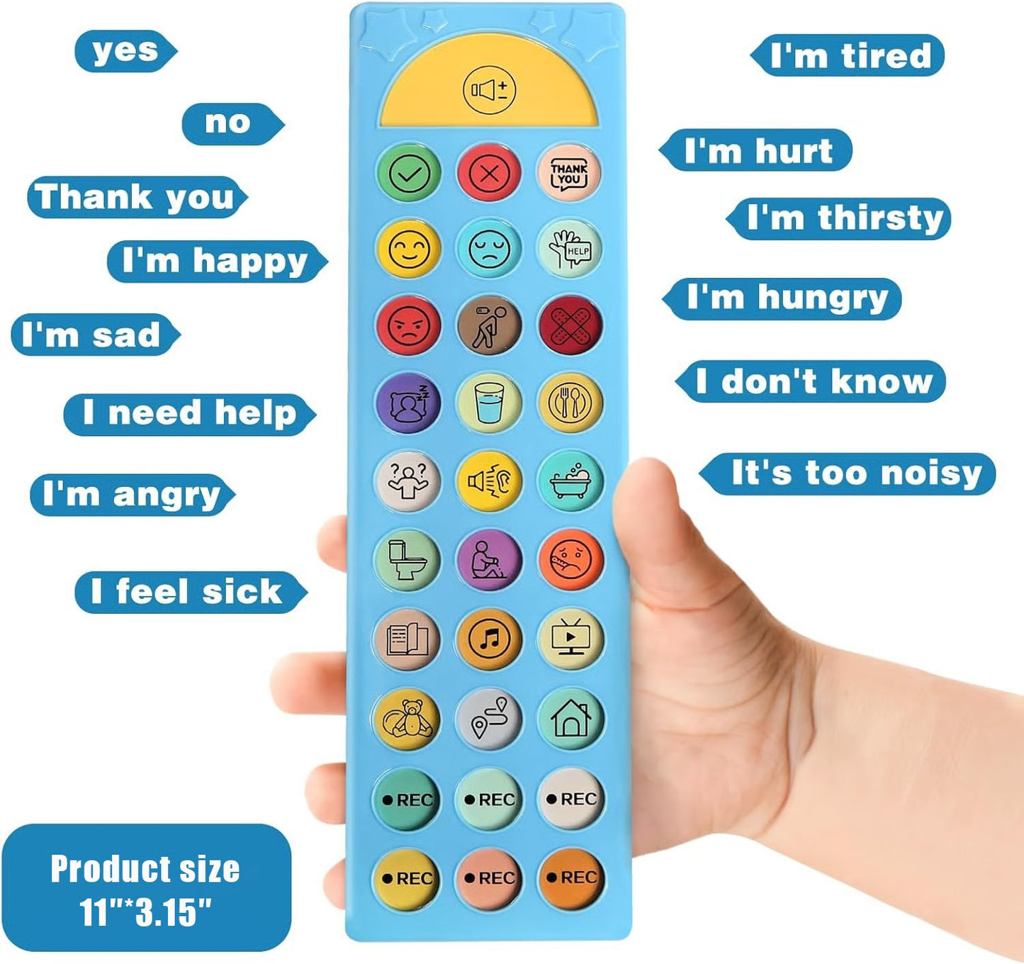 ✨AAC Device for Autism, Non Verbal Communication Tools for Speech Therapy & Stroke Rehab