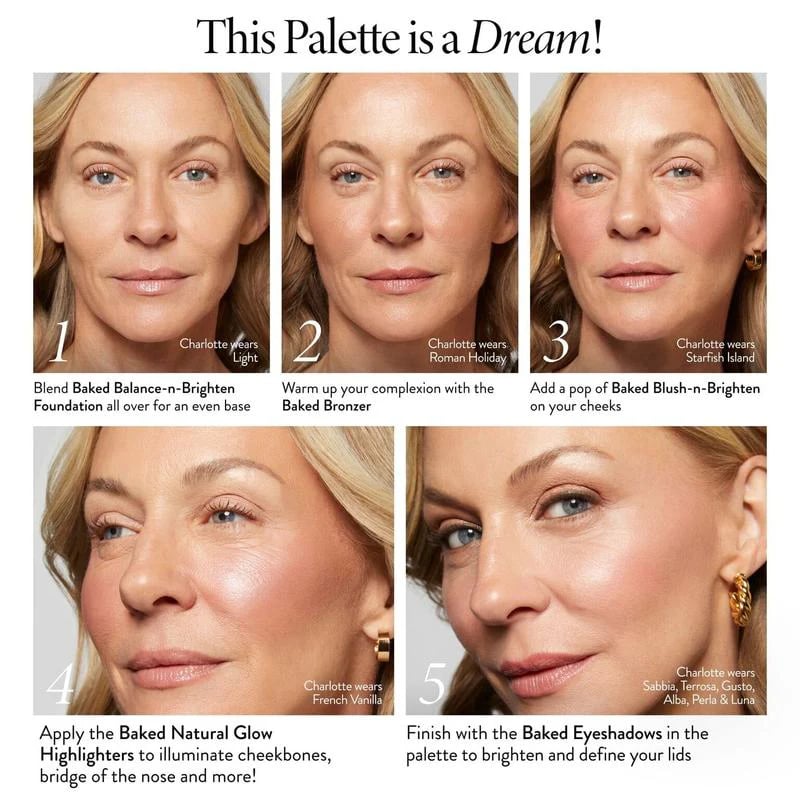 🔥Last Day 49% OFF🔥Baked Starter Kit - Tuscan Dreams includes Baked Multicolor Eyeshadow Palette