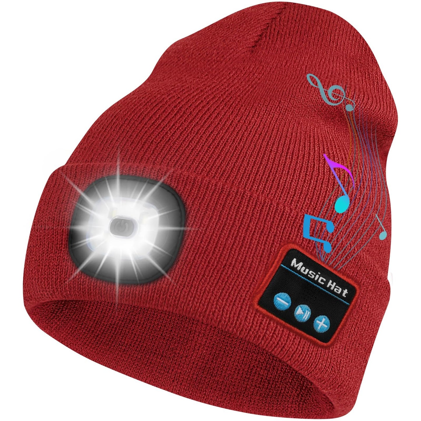 🏆Flash Sale⚡ 70K+ SOLD! Bluetooth Beanie Hat with Light🏕️