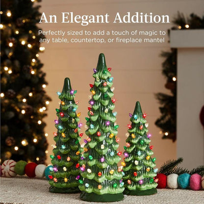 🏆Flash Sale⚡ 50K+ SOLD! Almost Gone-🎁🎄Retro Hand-Painted Tabletop Christmas Trees(⏰Limited Quantities Available)