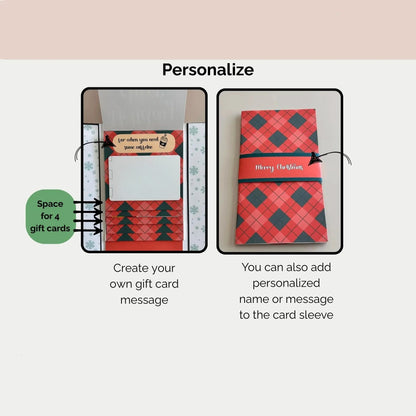 ⏰LAST DAY 50% OFF - 🎅✨Handmade Waterfall Christmas Gift Card Booklet♻️Free PDF Included!