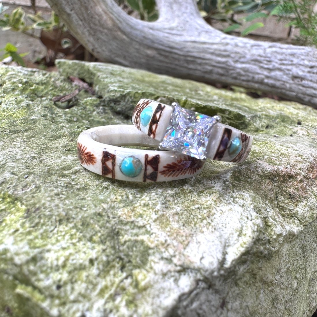 🔥LAST DAY 49% OFF--💍Hand Carved Antler Ring