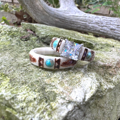 🔥LAST DAY 49% OFF--💍Hand Carved Antler Ring