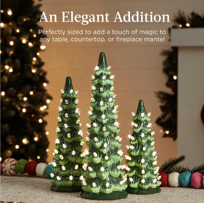 🏆Flash Sale⚡ 50K+ SOLD! Almost Gone-🎁🎄Retro Hand-Painted Tabletop Christmas Trees(⏰Limited Quantities Available)