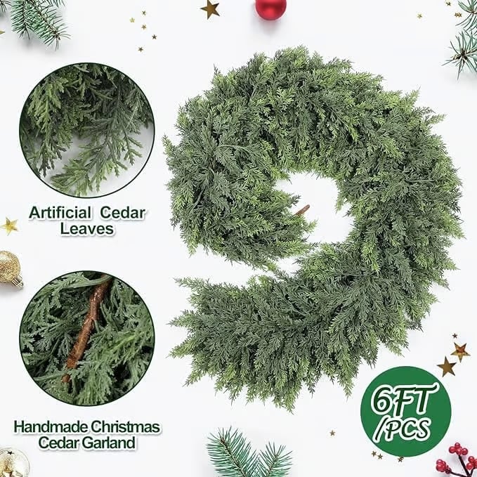 🎅HOT SALE 49% OFF⛄2025 Christmas Artificial Cedar Garland🎄