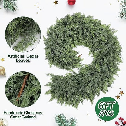 🎅HOT SALE 49% OFF⛄2025 Christmas Artificial Cedar Garland🎄