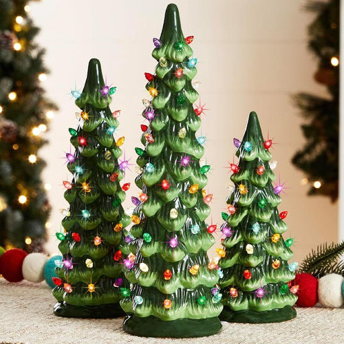 🏆Flash Sale⚡ 50K+ SOLD! Almost Gone-🎁🎄Retro Hand-Painted Tabletop Christmas Trees(⏰Limited Quantities Available)