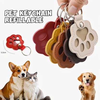 🔥LAST DAY 49% OFF - 🐾Pet Paw Shaped Leather Keychain