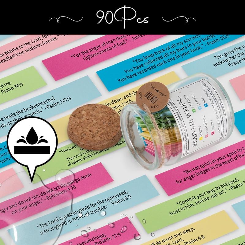 ✨✝️Inspirational Bible Verses Jar 🎁 A Reminder of God's Words💖