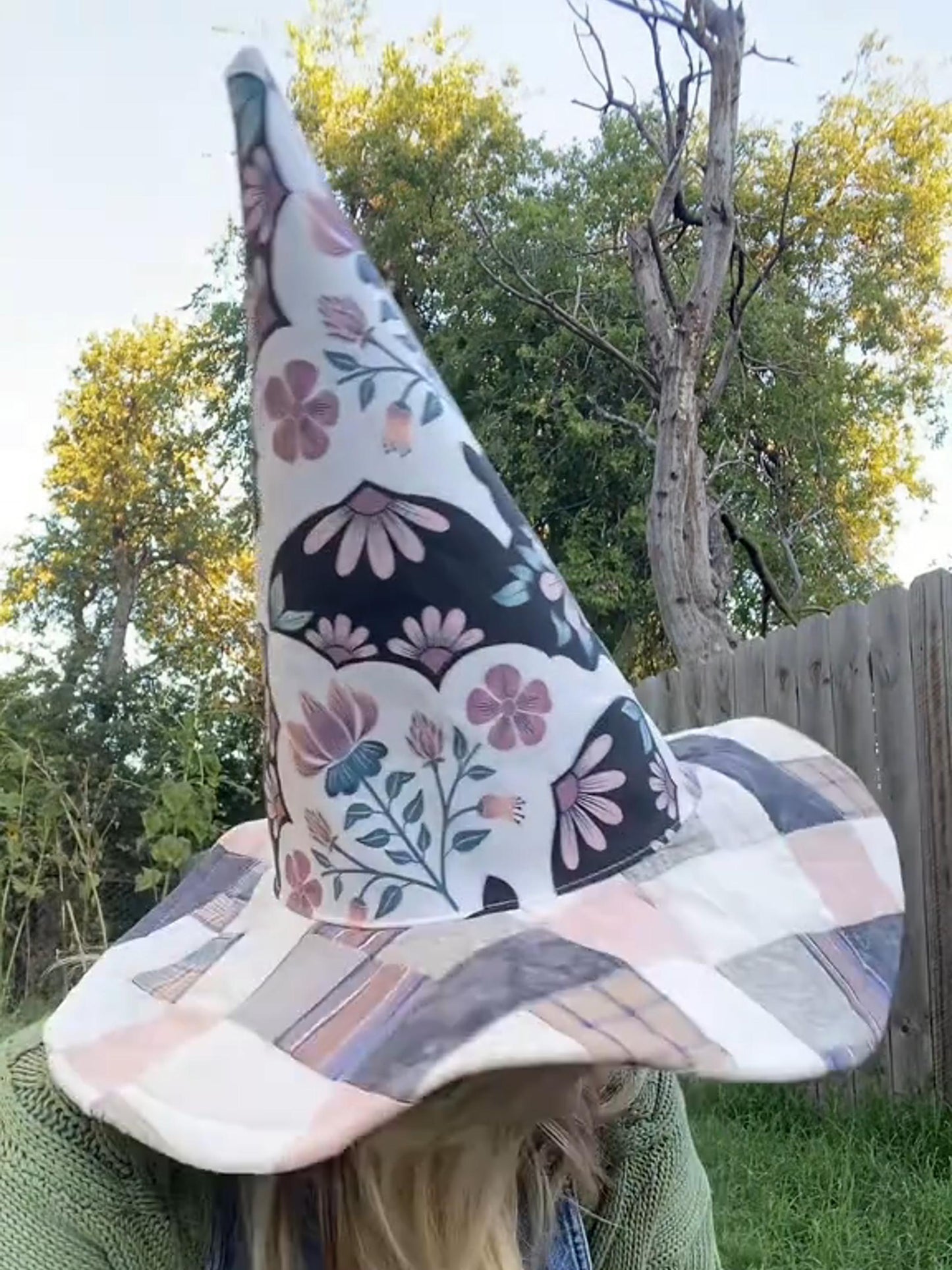 🔥Last Day 49% OFF - The Quilted Witch Hat | Handcrafted Folk Art Hat