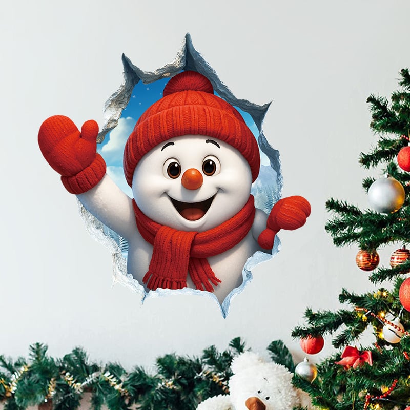 🎄"Santa's Breaking In!"🎅Christmas Creative Wall Sticker - Perfect Size For Every Christmas Corner!🎁