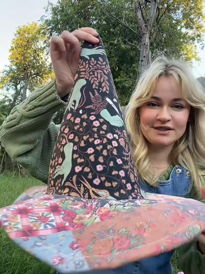 🔥Last Day 49% OFF - The Quilted Witch Hat | Handcrafted Folk Art Hat