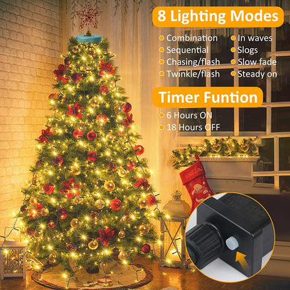 🎄Holiday Pre-Sale Save 49%🔥Christmas Tree Waterfall Lights with Ring