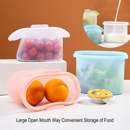 1000ML Reusable Silicone Food Storage Freezer Bags