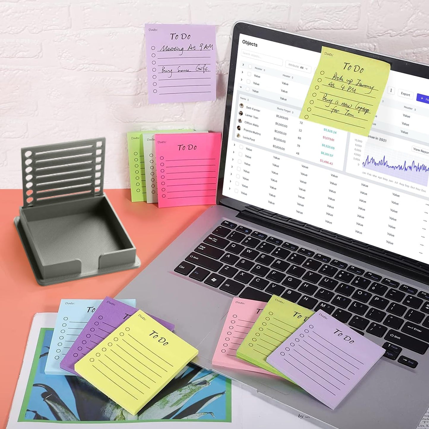 🏆 70K+ SOLD! 📝✨ Ultimate Sticky Note Holder + 5 Versatile Templates – Organize Notes, Boost Productivity & Master Daily Planning 📌