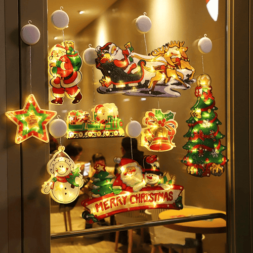 🎄Hallmark Christmas Window Hanging Lights 🌟