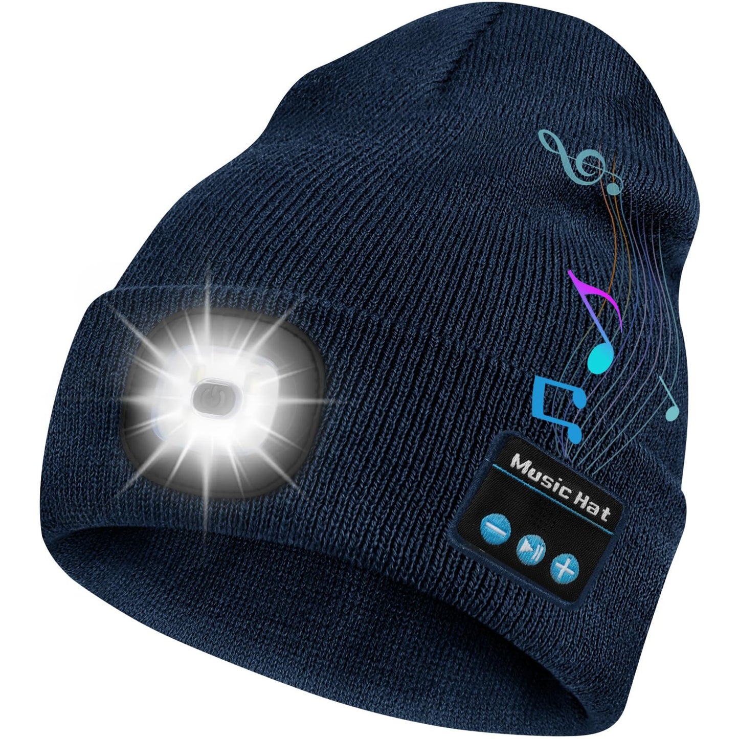 🏆Flash Sale⚡ 70K+ SOLD! Bluetooth Beanie Hat with Light🏕️