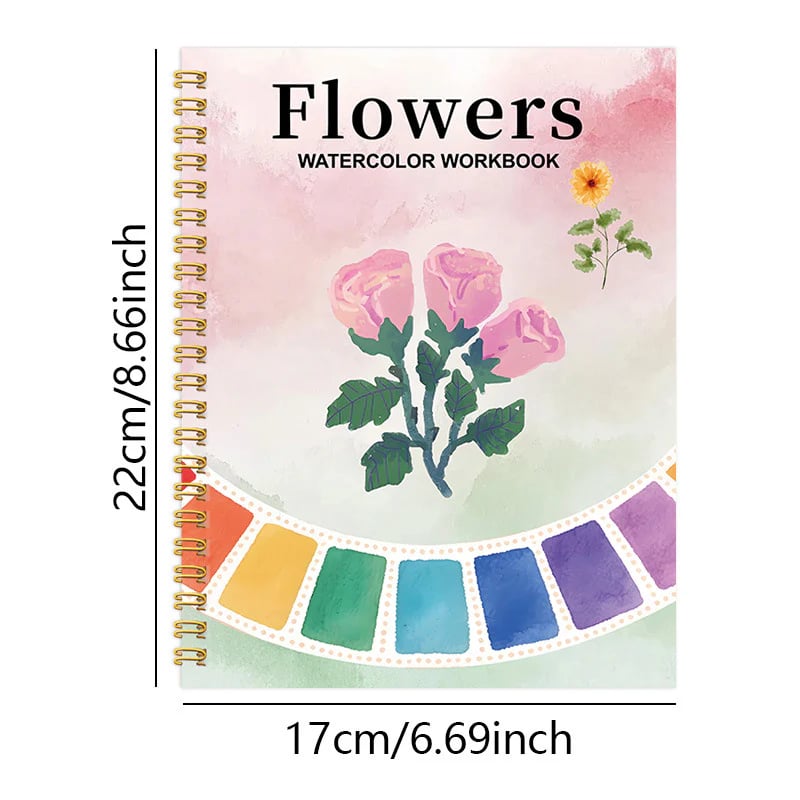 🔥LAST DAY ONLY 49% OFF🔥🖼️Beginner-Friendly💕Watercolor Workbook💐Create Art Everyone Loves!