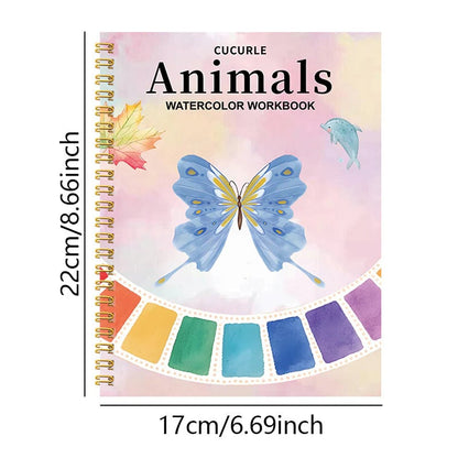 🔥LAST DAY ONLY 49% OFF🔥🖼️Beginner-Friendly💕Watercolor Workbook💐Create Art Everyone Loves!