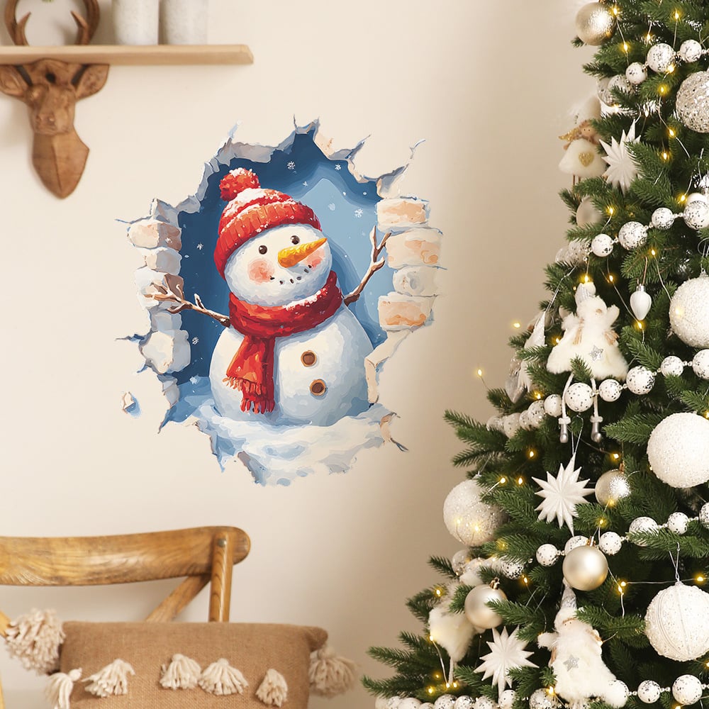 🎄"Santa's Breaking In!"🎅Christmas Creative Wall Sticker - Perfect Size For Every Christmas Corner!🎁