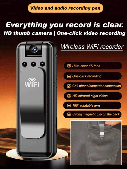 Infrared night vision portable recorder