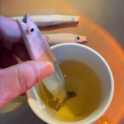 🎁LAST DAY 49% OFF-🤣Ceramic Fish Straw🐟| Your drink has never been this fun!🥤