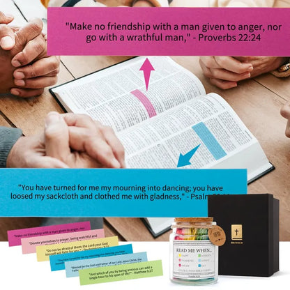 ✨✝️Inspirational Bible Verses Jar 🎁 A Reminder of God's Words💖