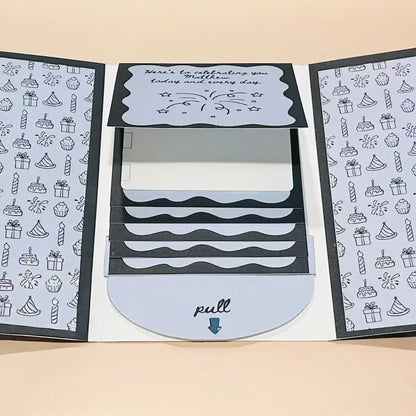 ⏰LAST DAY 50% OFF - 🎅✨Handmade Waterfall Christmas Gift Card Booklet♻️Free PDF Included!