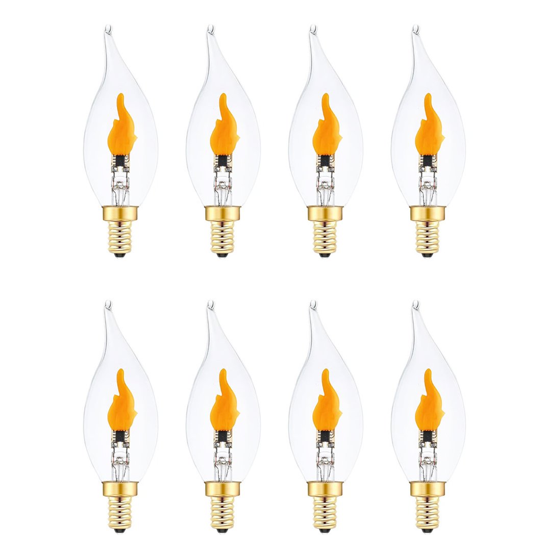 💡LED Flickering Flame Decoration Light Bulbs -Perfect Ambiance for Halloween Christmas
