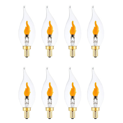 💡LED Flickering Flame Decoration Light Bulbs -Perfect Ambiance for Halloween Christmas