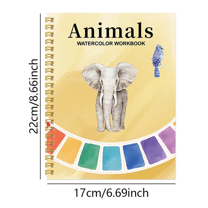 🔥LAST DAY ONLY 49% OFF🔥🖼️Beginner-Friendly💕Watercolor Workbook💐Create Art Everyone Loves!