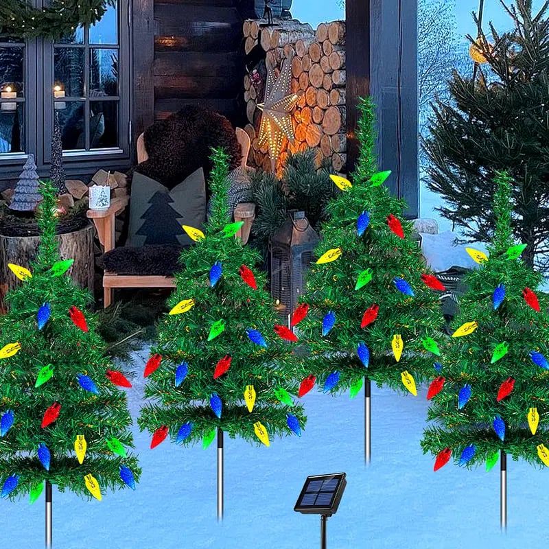4-in-1 Aurora Haven Outdoor LED Light (with 80 strawberry decorations)